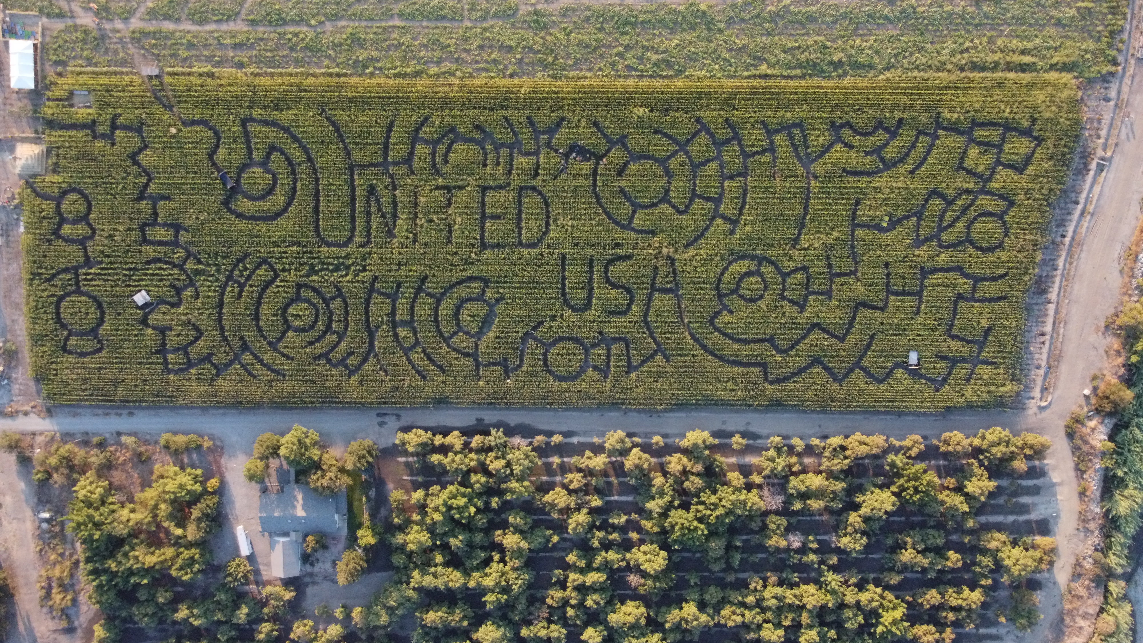 2020 Corn Maze Aerial View